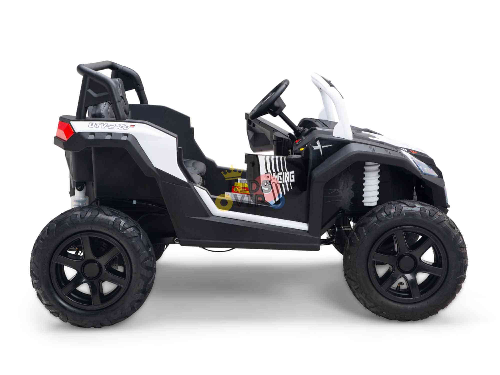 White Heavy Duty Blade XR Edition 2-Seater 24V/180W Ride-On Buggy, Brushless Motor, Inflatable Tires, No RC image 3