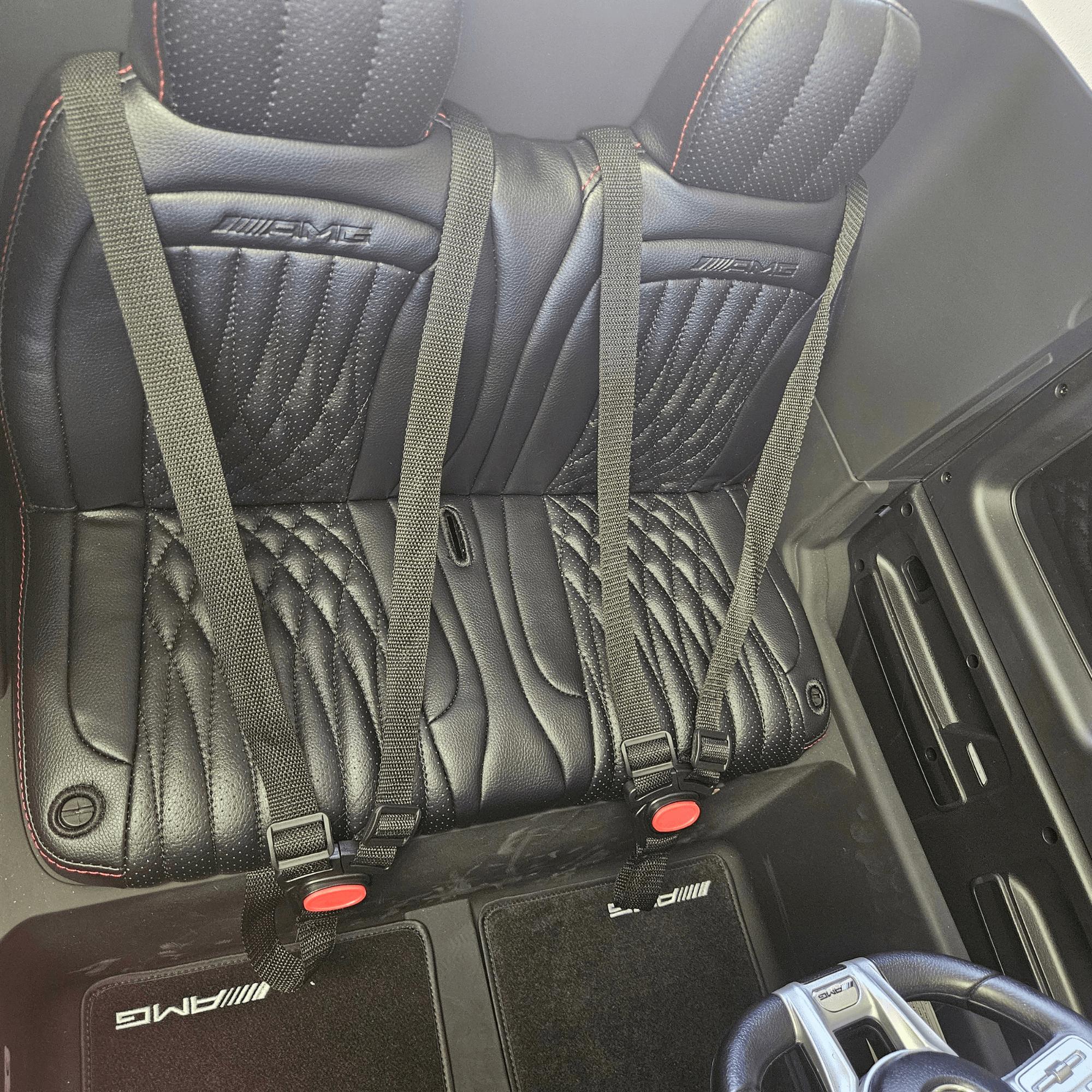 24V/4WD Platinum Edition XXL Mercedes G63 Kids Ride on Truck, MP4, 2x24V Batteries, EVA Wheels, Leather Seats, RC image 23