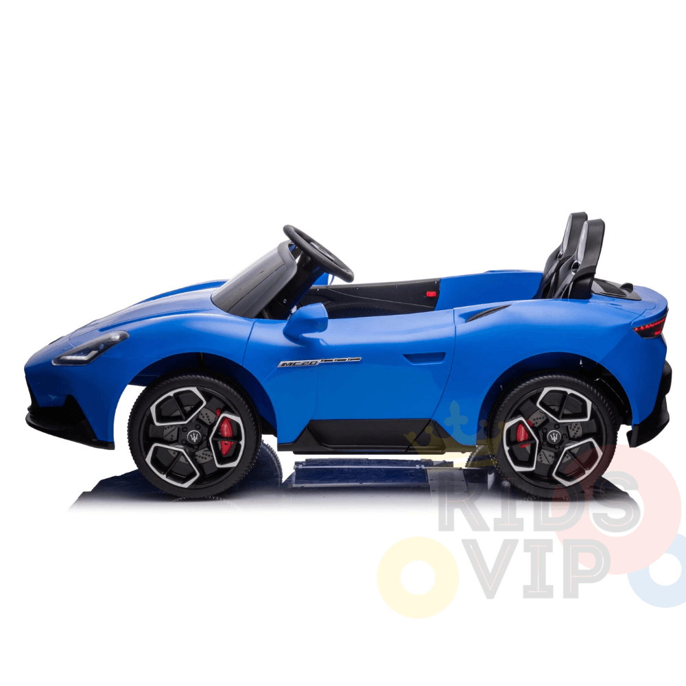 KidsVIP Licensed 24V Maserati MC20 Car for Kids W/ RC, Rubber Wheels, Music Input, Leather Seats, 4WD image 8