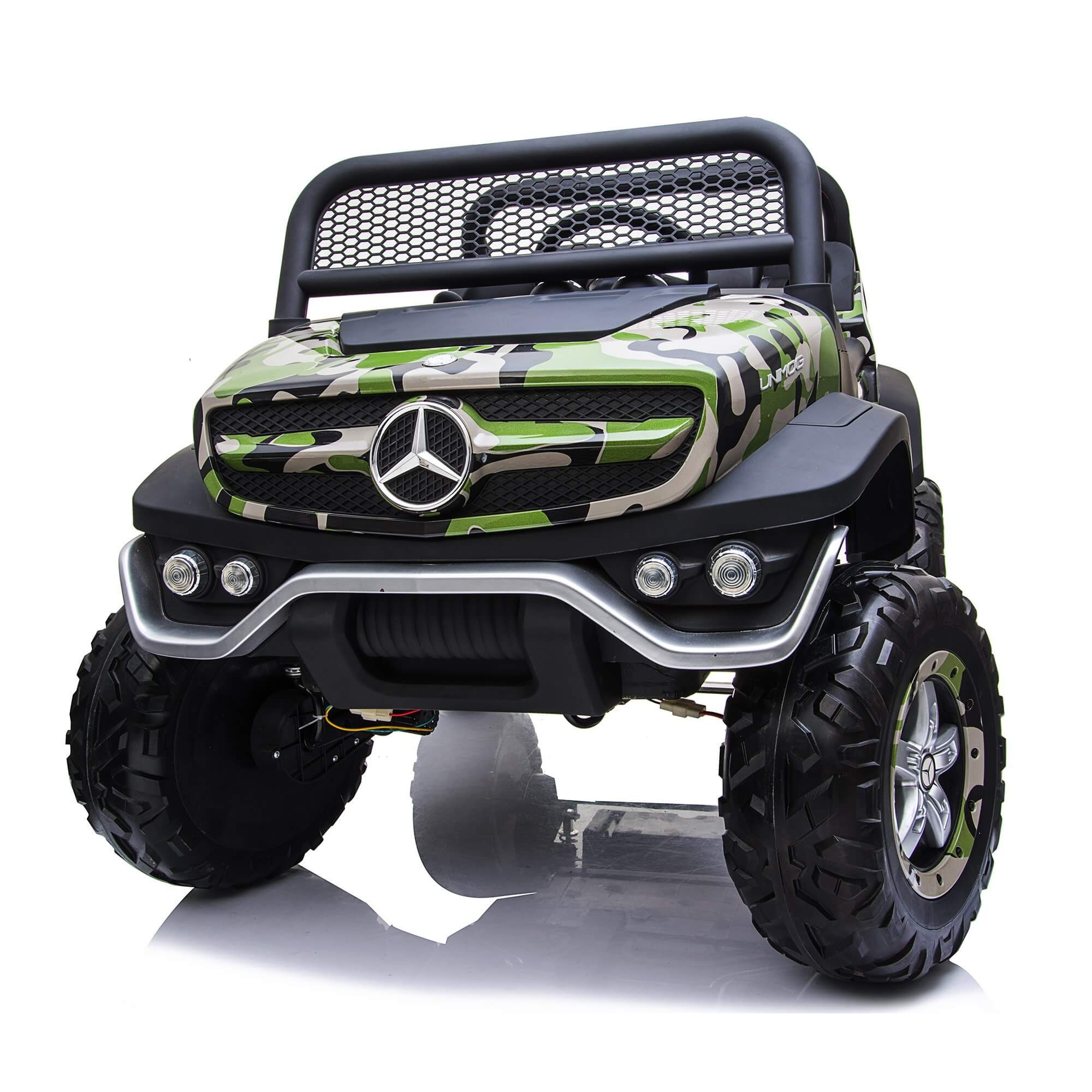 2 Seater 4WD Mercedes Unimog 12V Ride On UTV with RC image 10