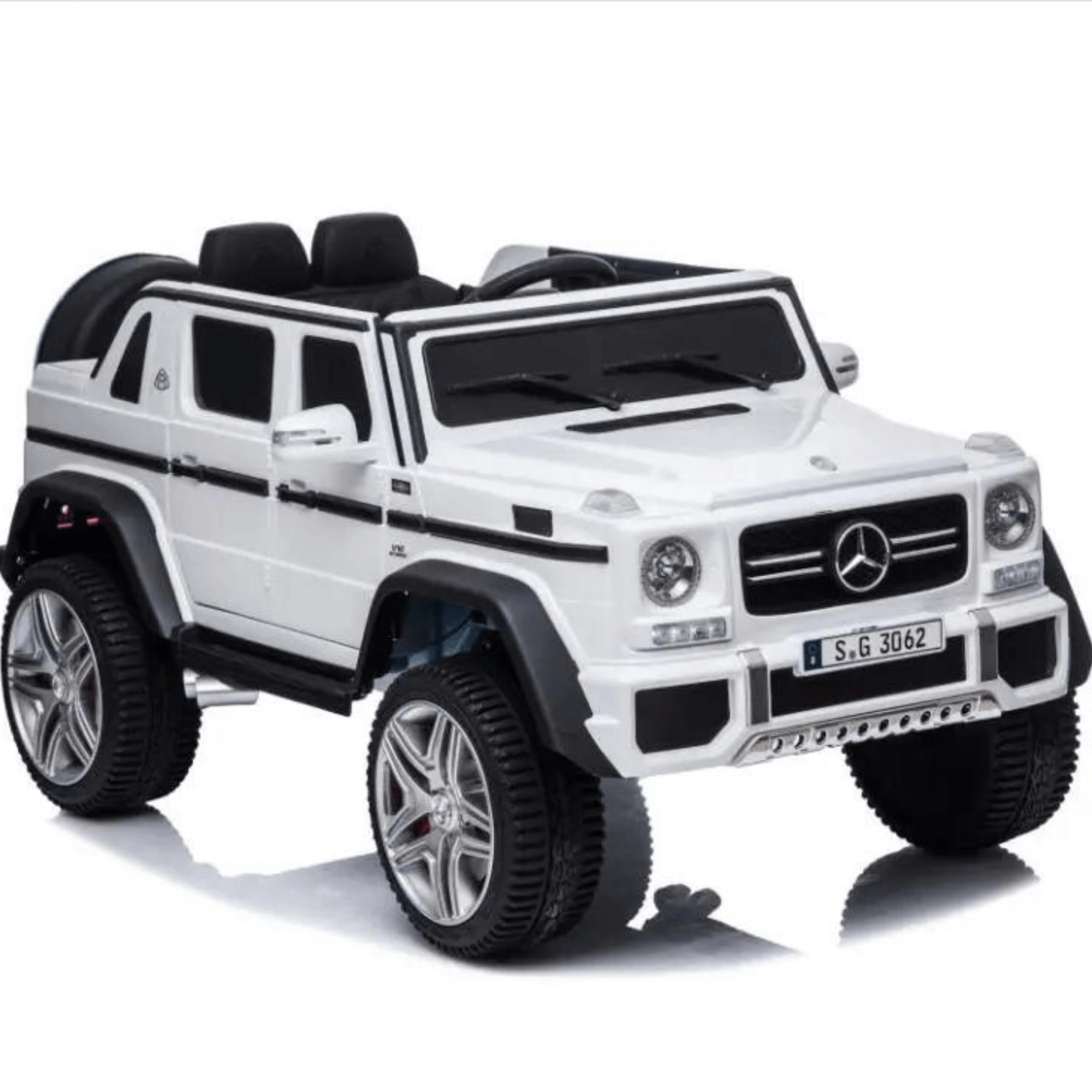 White Luxury 4WD Edition Mercedes Maybach G650 12V Ride On Car For Kids With RC image 17