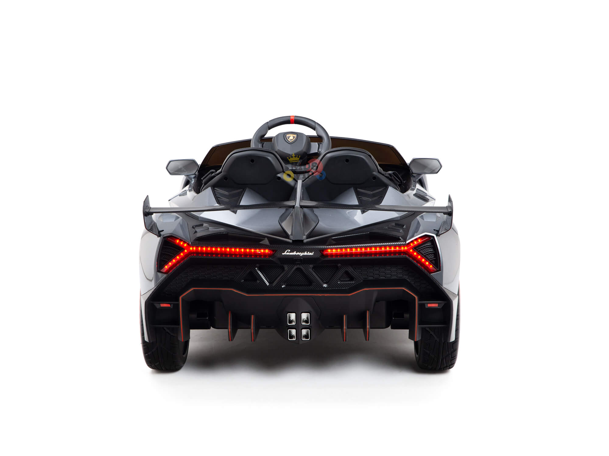Limited Edition Silver Lamborghini Veneno 12V 4X4 Toddlers Ride-on Car, BT, RC image 6