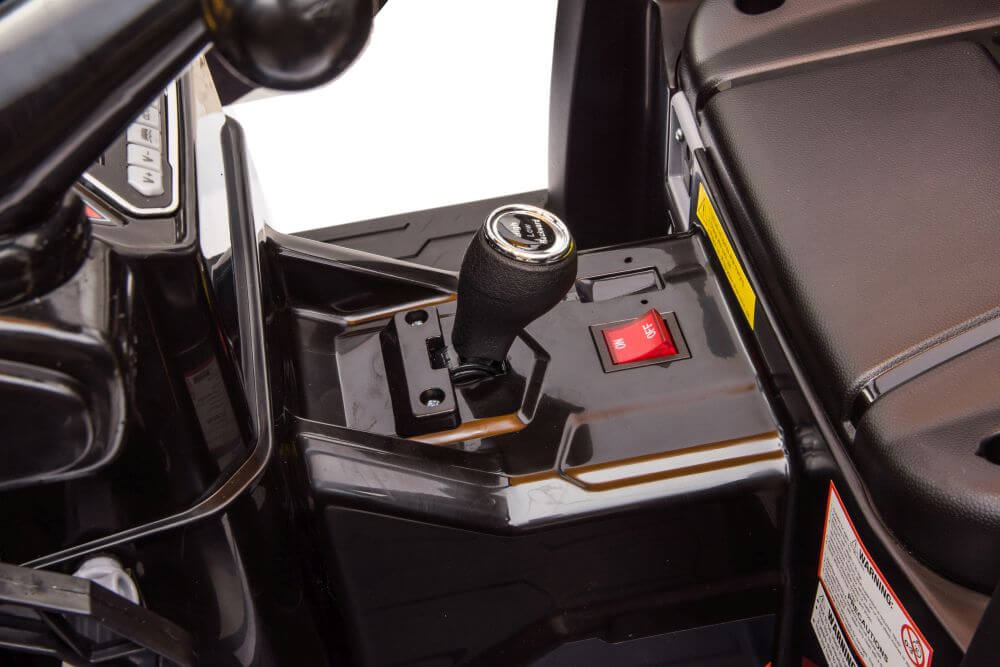 24V XXL Upgraded Kids 6 Wheel Tractor with Trailer, Leather Seat, Music, Lights, RC image 1