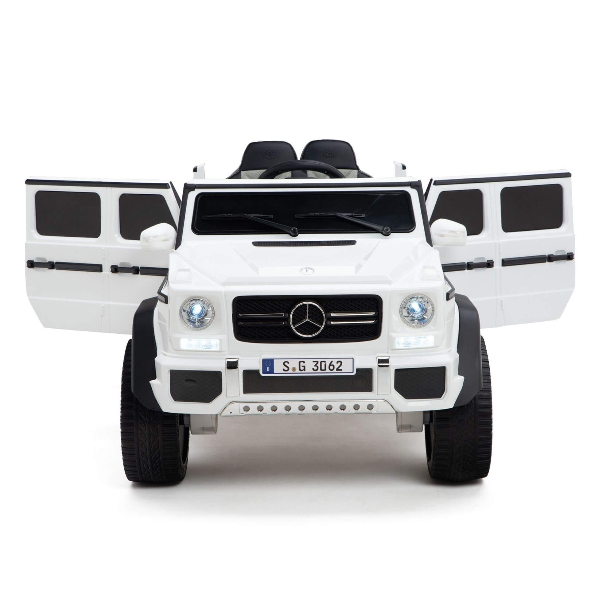 White Luxury 4WD Edition Mercedes Maybach G650 12V Ride On Car For Kids With RC image 15