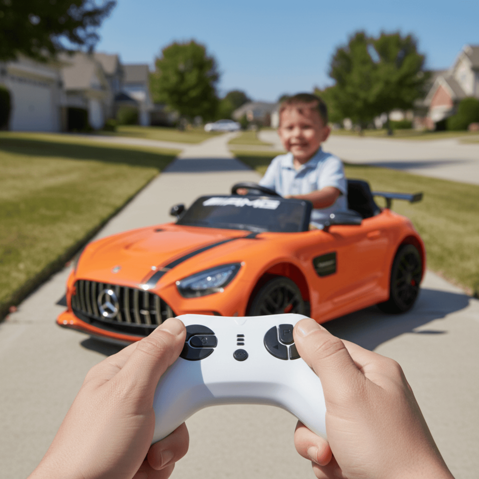 Orange, Complete Sport 12V Official Mercedes-Benz GT3, RC.