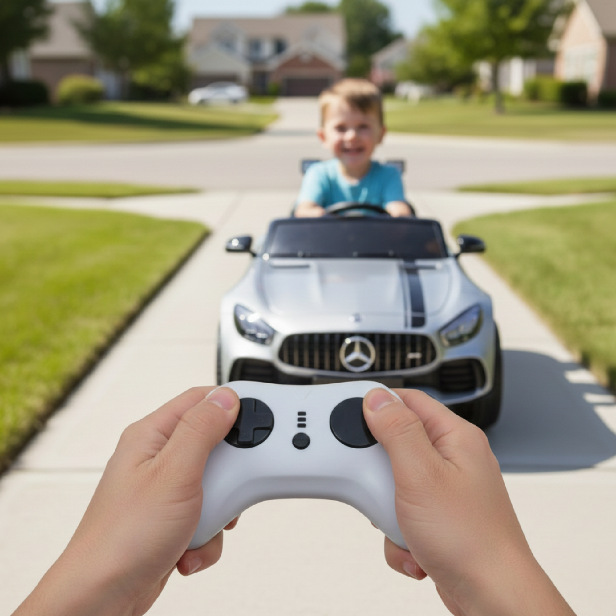 Silver, Complete Sport 12V Official Mercedes-Benz GT3, RC