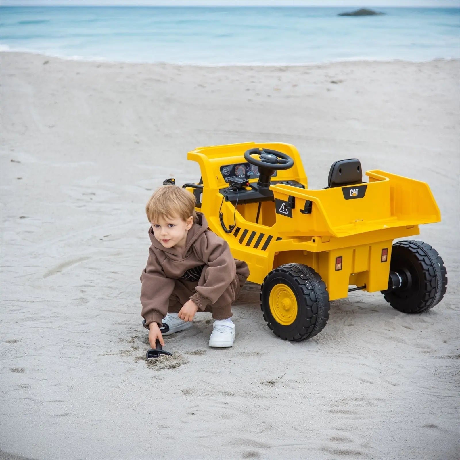 CAT 12V 1-Seater Ride-On Dump Truck