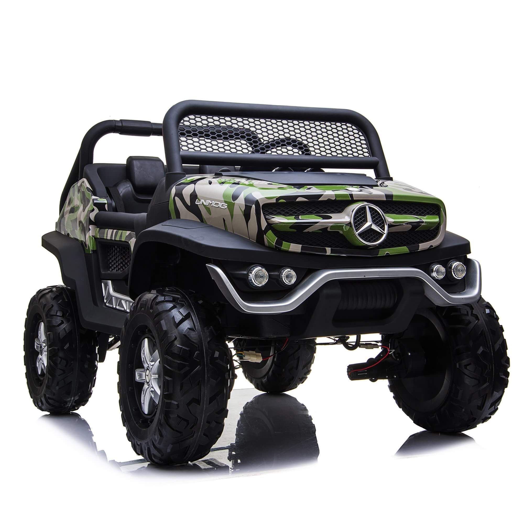 2 Seater 4WD Mercedes Unimog 12V Ride On UTV with RC image 9