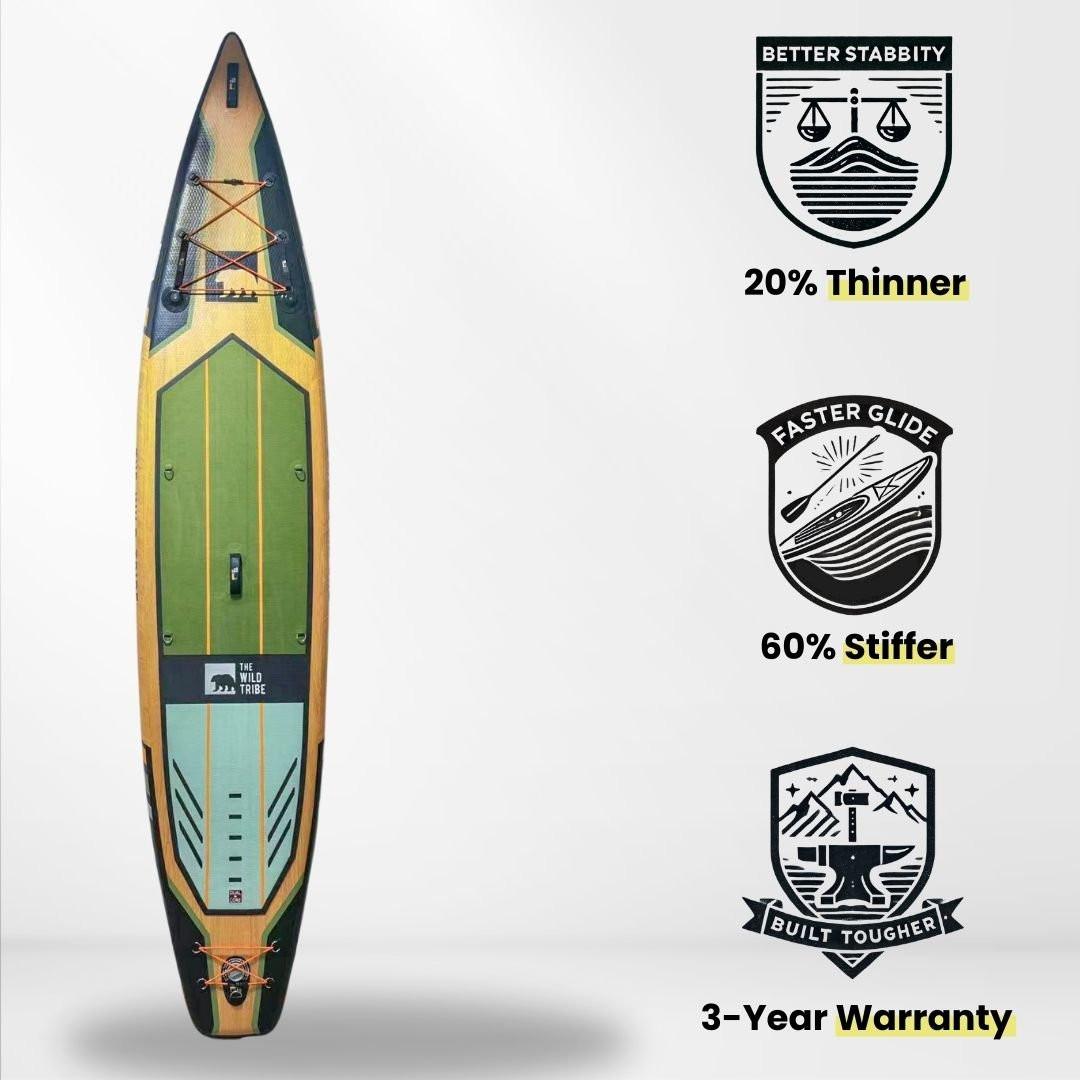 Columbia S 12'6 Green - Inflatable Paddleboard.