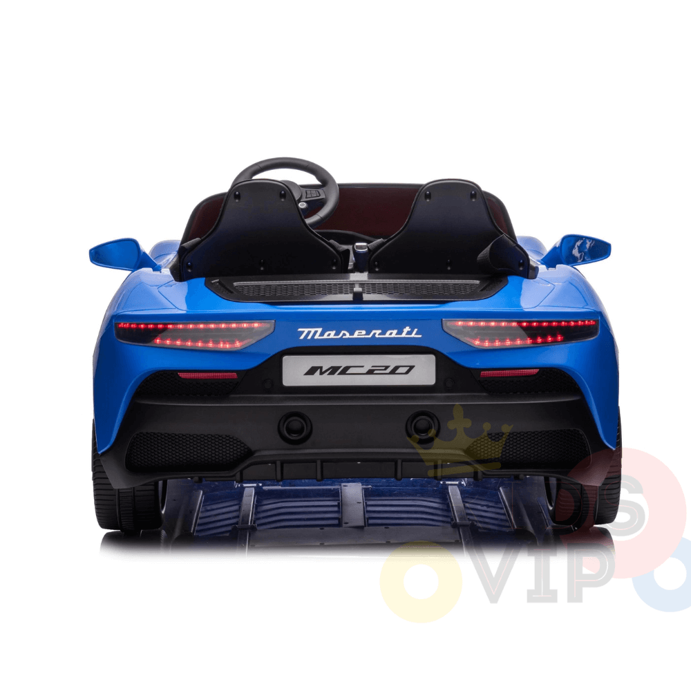 KidsVIP Licensed 24V Maserati MC20 Car for Kids W/ RC, Rubber Wheels, Music Input, Leather Seats, 4WD image 6