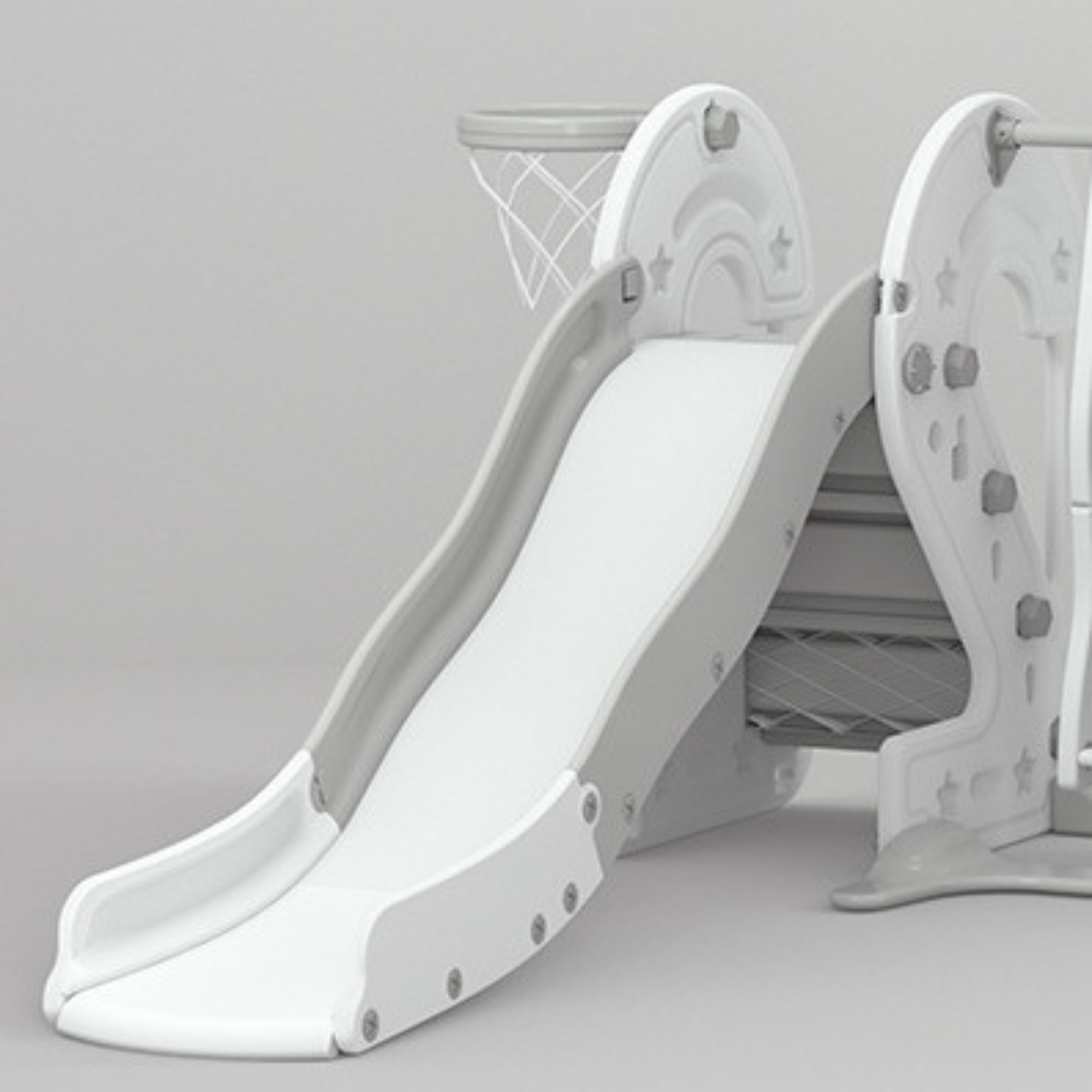 Indoor / Outdoor Number Edition Slide with Full Step and Basketball Ring for Toddlers and Infants image 11
