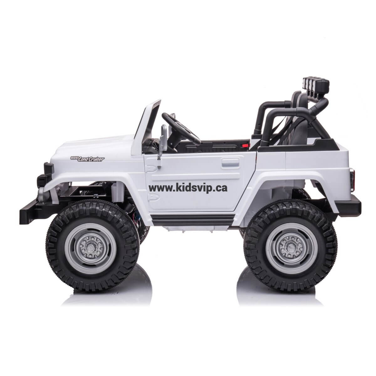 White 2-Seater Premium Edition Toyota 24V / 4x4 Truck for Kids, RC image 3