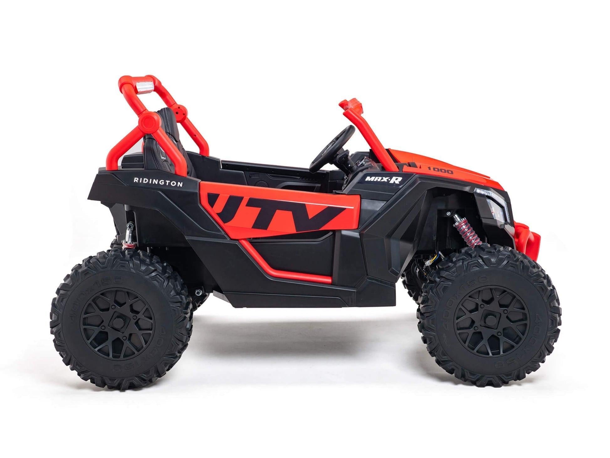 Red 2-Seater XXL Premium MegaTrek 2-Seater 24V 4X4/AWD Kids Ride on UTV Buggy W/ EVA Rubber Wheels, BT & RC.
