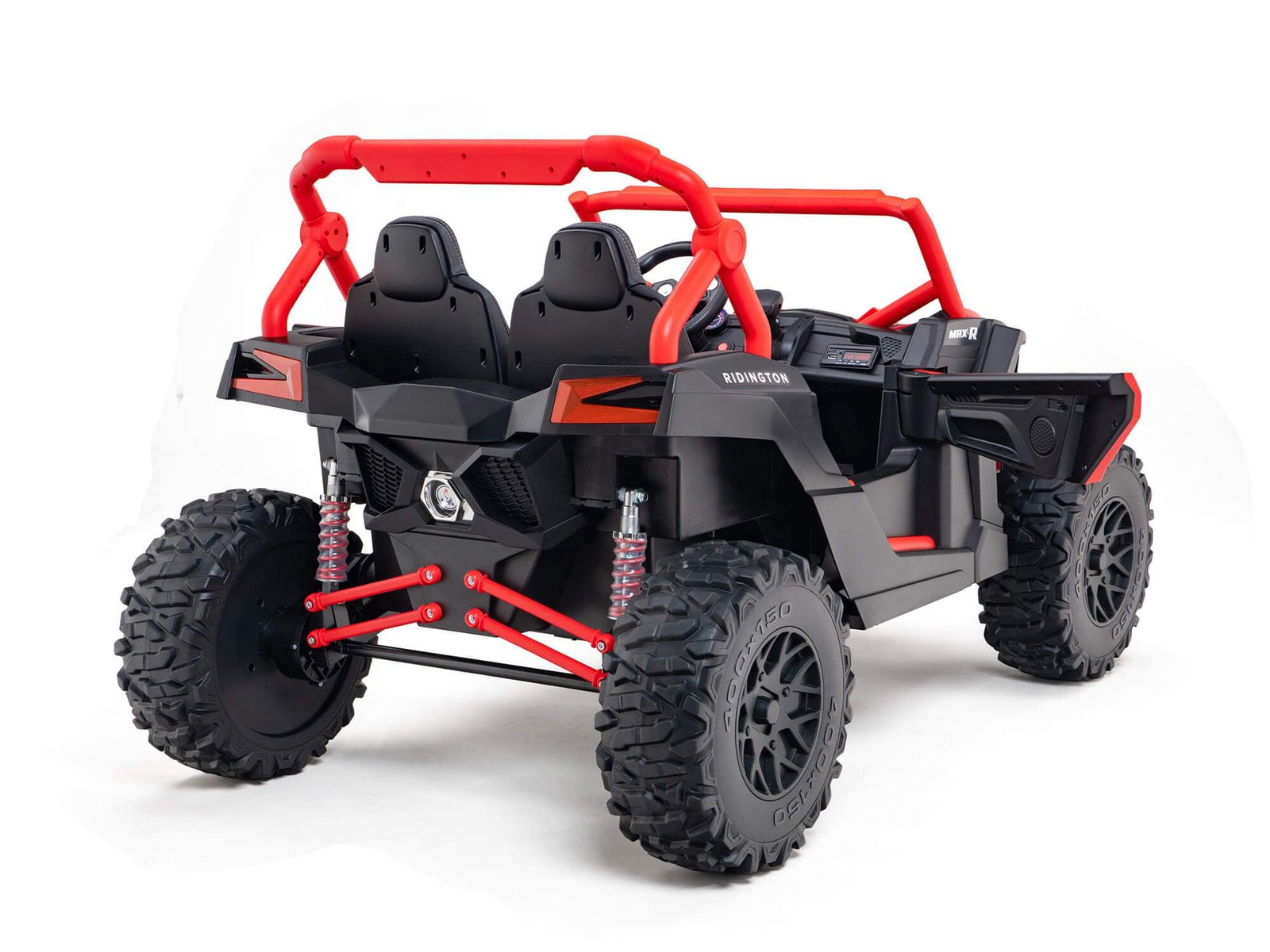 Red 2-Seater XXL Premium MegaTrek 2-Seater 24V 4X4/AWD Kids Ride on UTV Buggy W/ EVA Rubber Wheels, BT & RC.