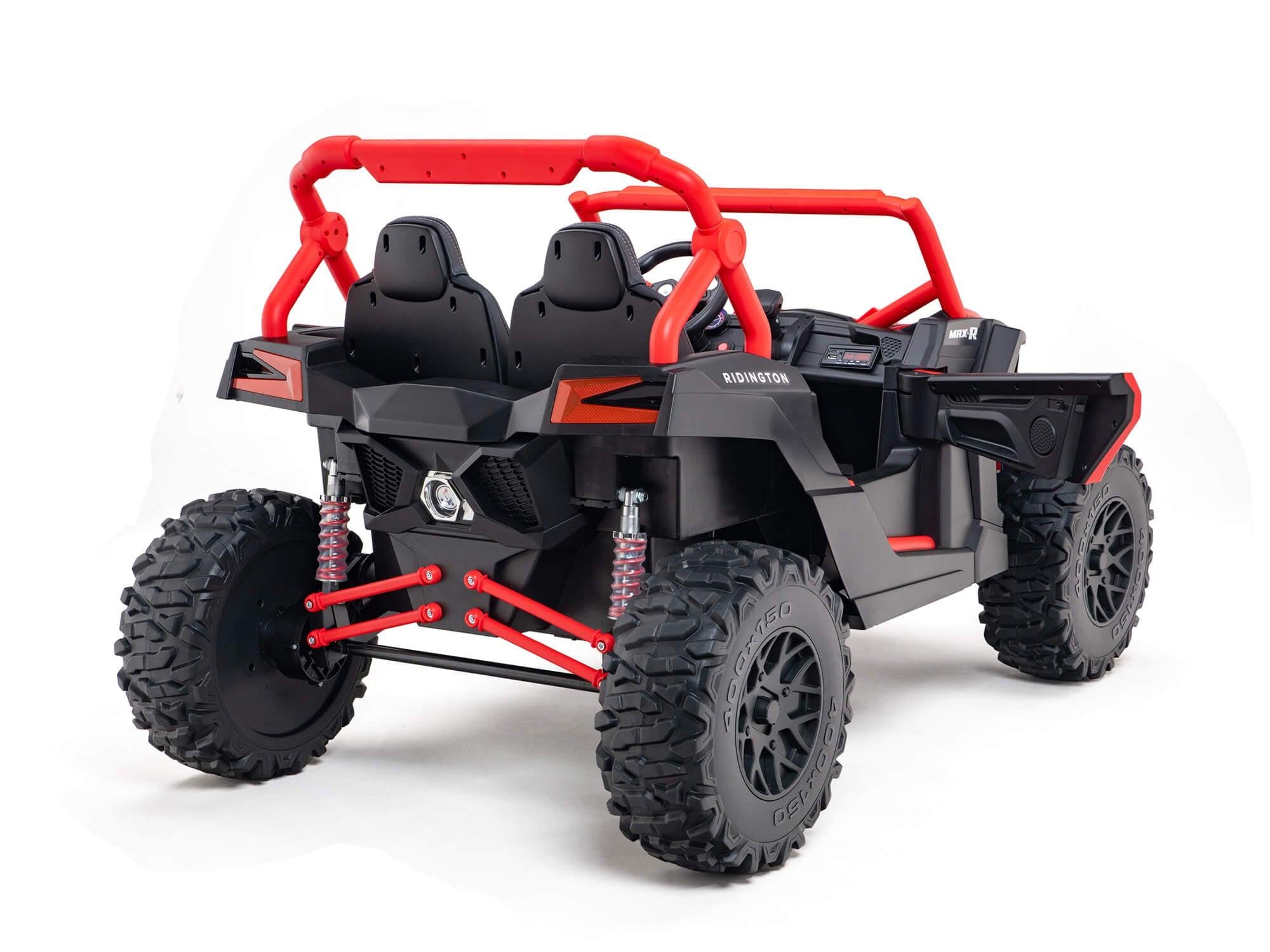 Red 2-Seater XXL Premium MegaTrek 2-Seater 24V 4X4/AWD Kids Ride on UTV Buggy W/ EVA Rubber Wheels, BT & RC.