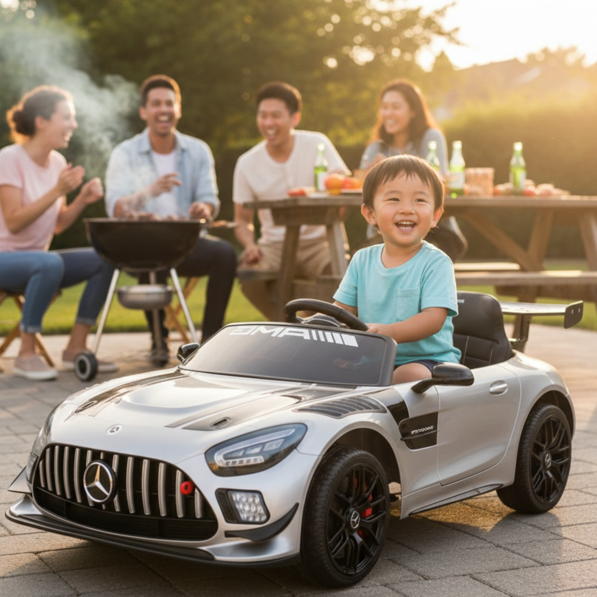 Silver, Complete Sport 12V Official Mercedes-Benz GT3, RC