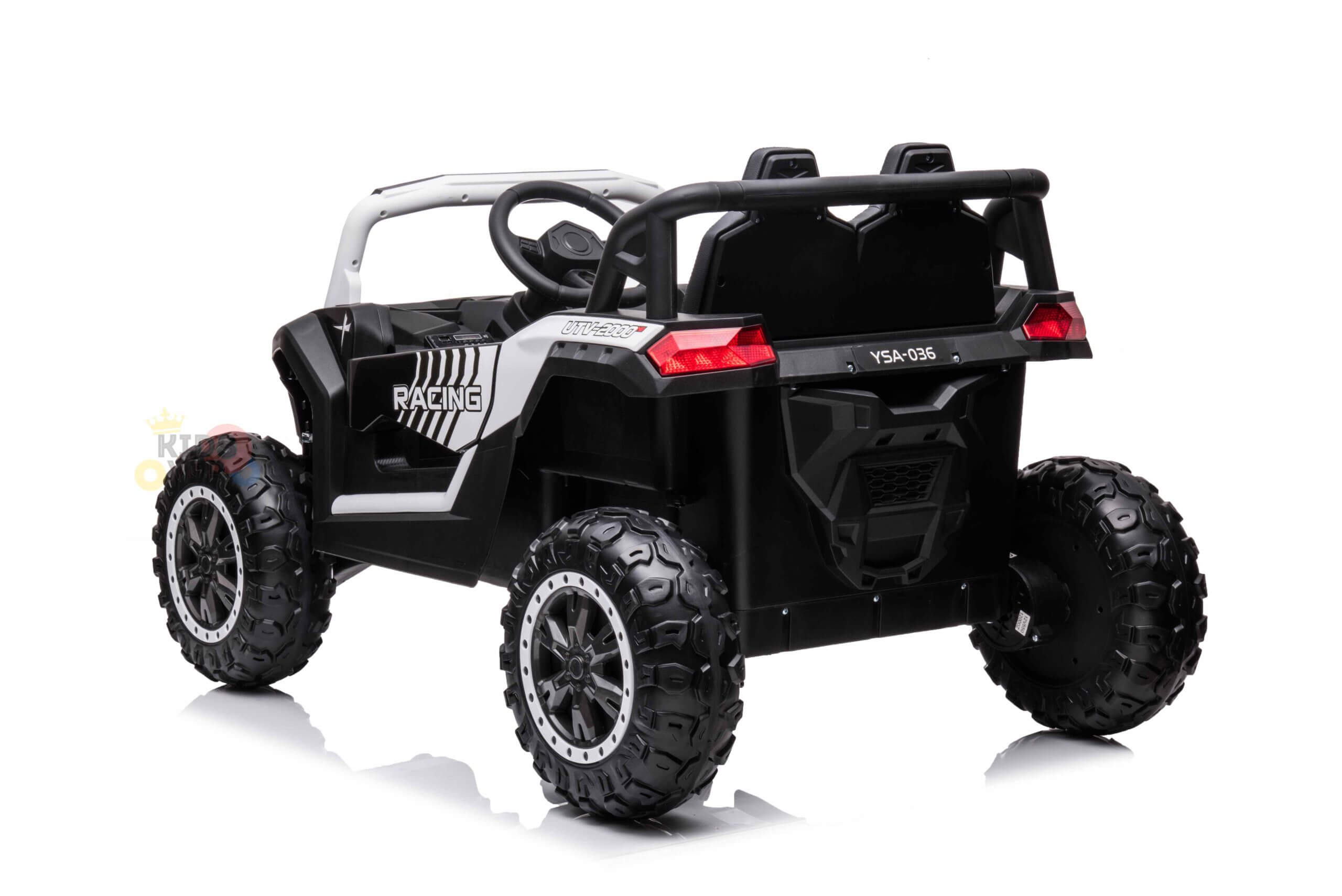 Complete Edition Blade Junior 1-Seater 12V Toddlers' and Kids' Ride-on UTV w/ Rubber Wheels, Leather Seat, Lights, MP3, USB, BT, Parent RC - KIDS VIP image 3