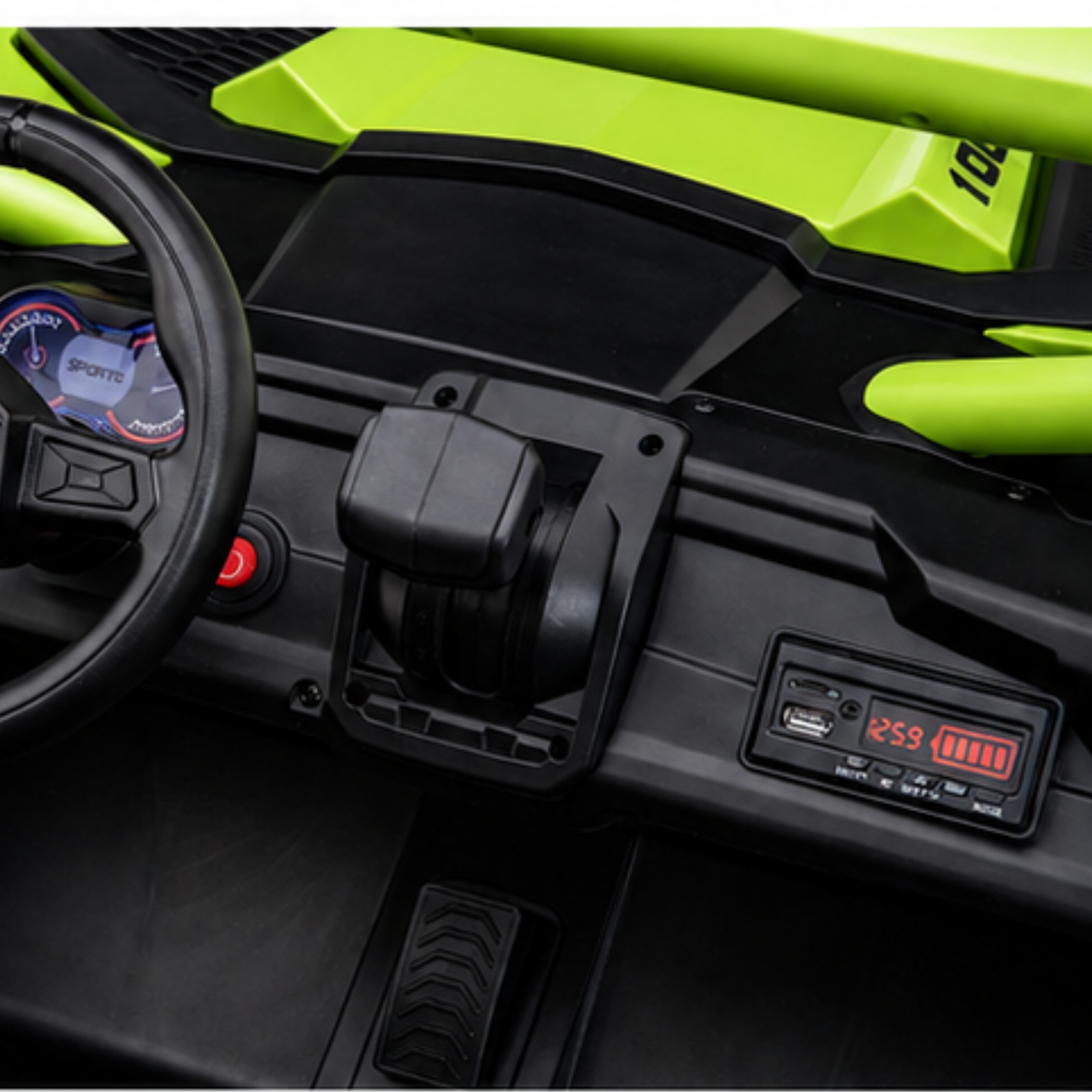 Green XXL Premium MegaTrek Pro 2-Seater 24V 4X4/AWD Kids Ride on UTV Buggy W/ EVA Wheels, BT & RC