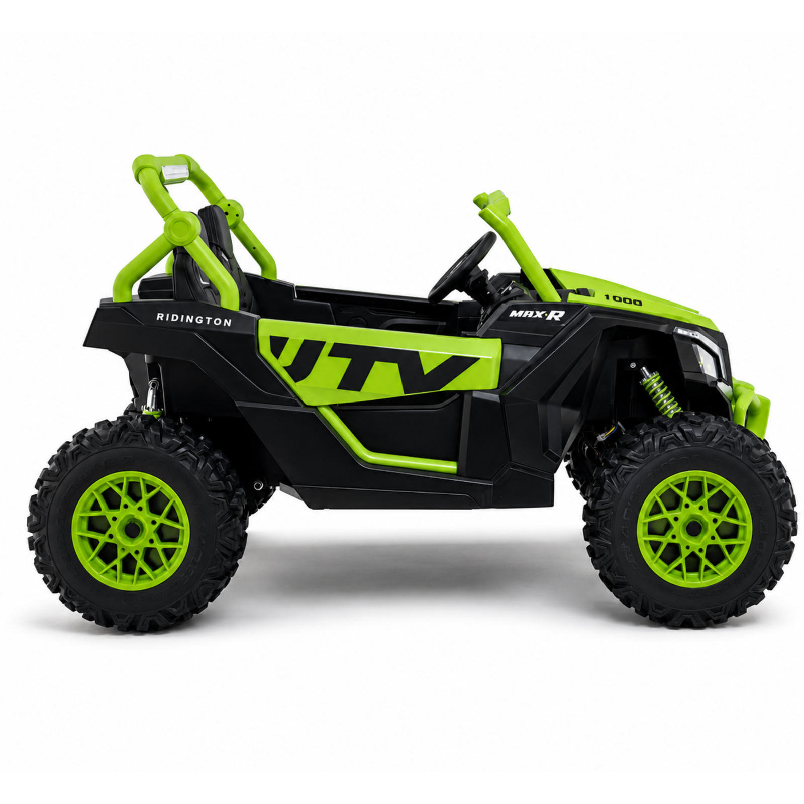 Green XXL Premium MegaTrek Pro 2-Seater 24V 4X4/AWD Kids Ride on UTV Buggy W/ EVA Wheels, BT & RC