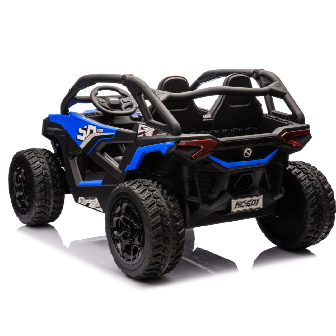 Blue Power MX 2-Seater 24V 4x4 Kids' Ride-on UTV Buggy W/ EVA Rubber Wheels, Music & RC
