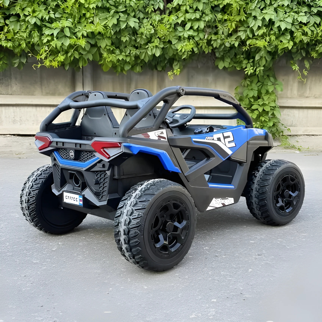 Blue Power MX 2-Seater 24V 4x4 Kids' Ride-on UTV Buggy W/ EVA Rubber Wheels, Music & RC
