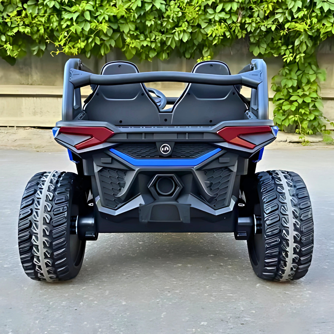 Blue Power MX 2-Seater 24V 4x4 Kids' Ride-on UTV Buggy W/ EVA Rubber Wheels, Music & RC