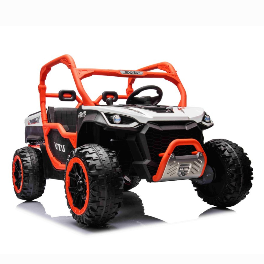 24V Farmer Edition 2-Seater 4x4 Kids' Ride-on UTV Buggy W/ EVA Rubber Wheels, Dump Bed, Music & RC