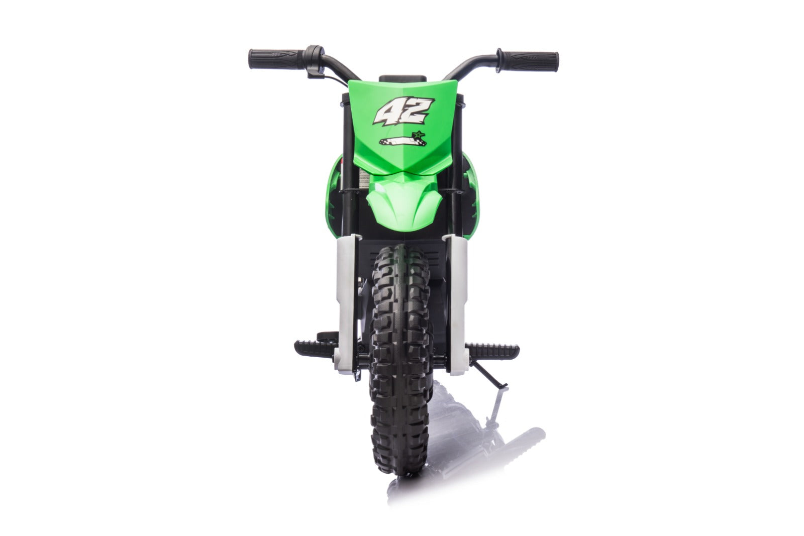 Green 24V Electric MotoX Dirt Bike for Kids, Up to 18 km/h