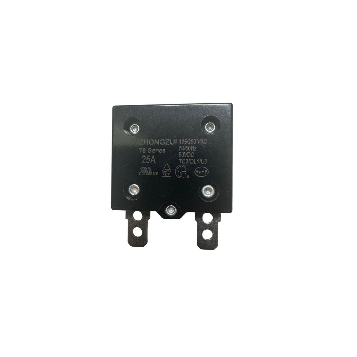 25A 125/250VAC 50/60Hz 50VDC Automatic Reset Relay Fuse