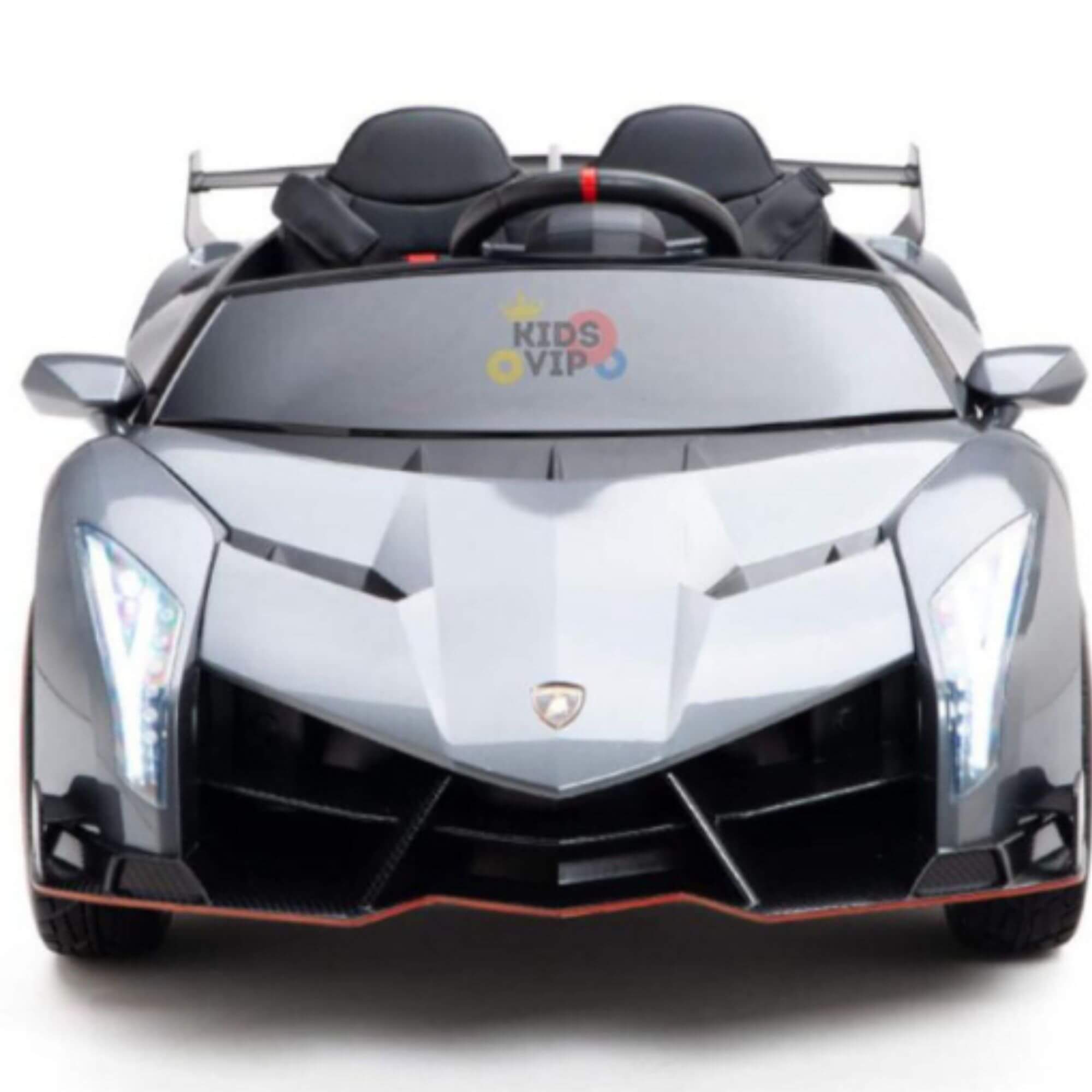 Limited Edition Silver Lamborghini Veneno 12V 4X4 Toddlers Ride-on Car, BT, RC image 12
