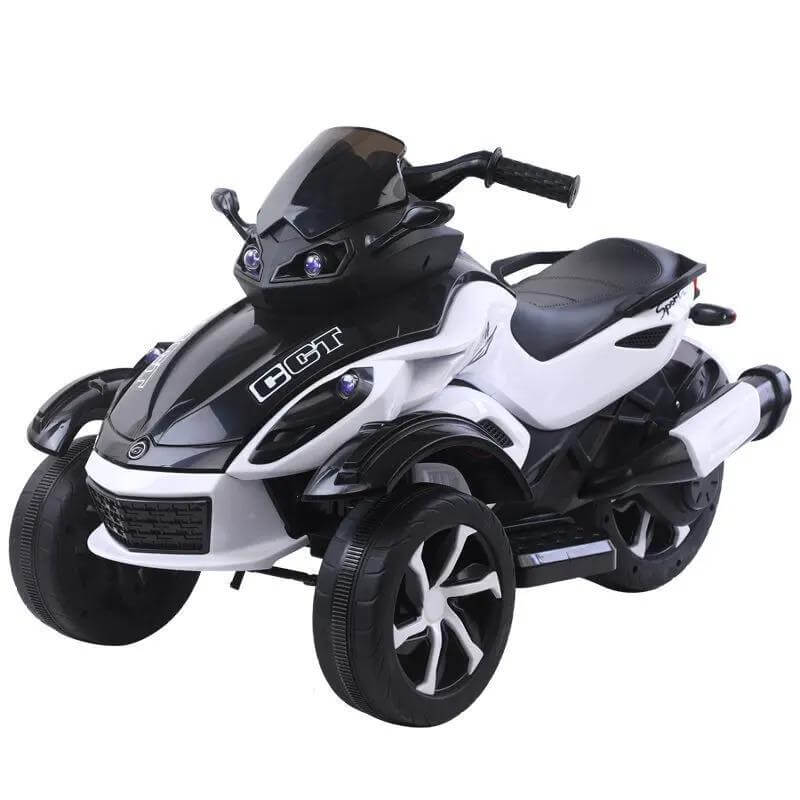 Junior Sport Edition 12V 3-Wheel Ride-on ATV, Rubber Wheels, Music, Lights image 2