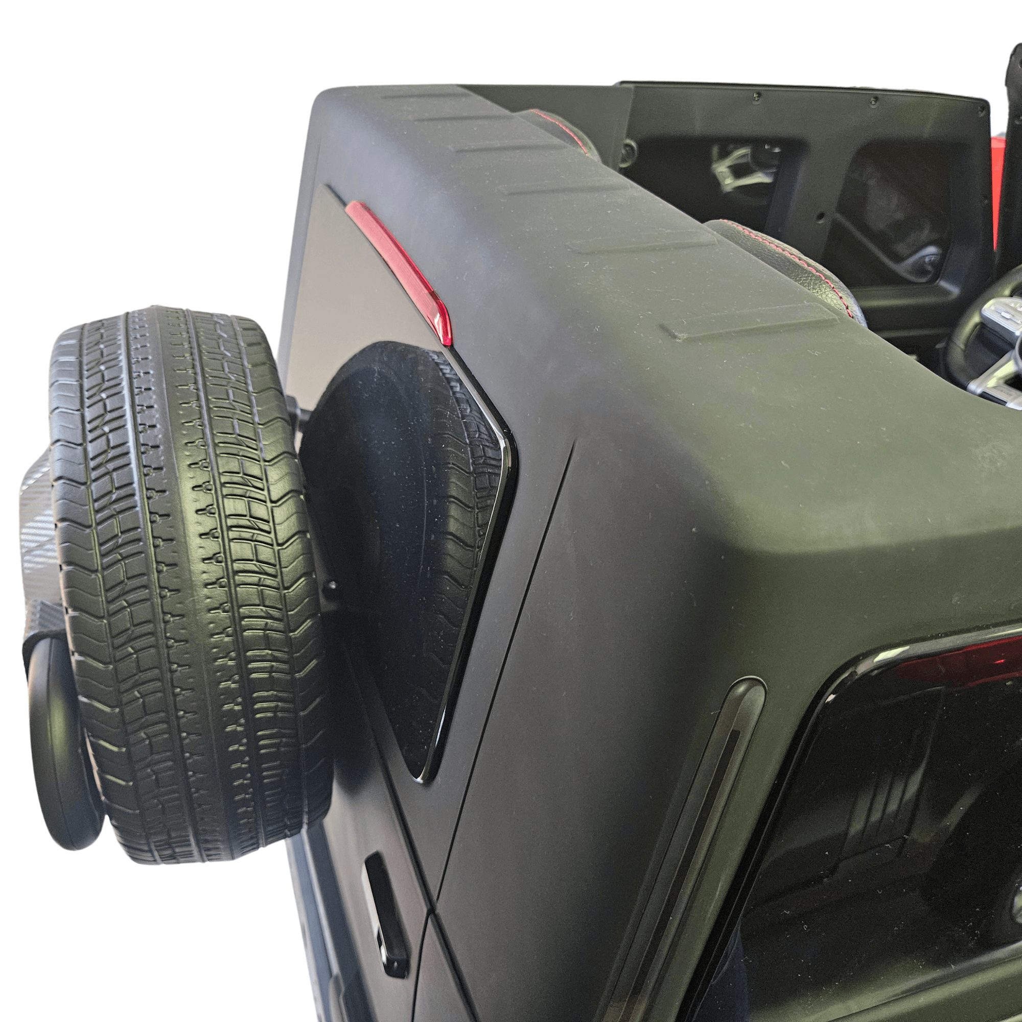 24V/4WD Platinum Edition XXL Mercedes G63 Kids Ride on Truck, MP4, 2x24V Batteries, EVA Wheels, Leather Seats, RC image 18