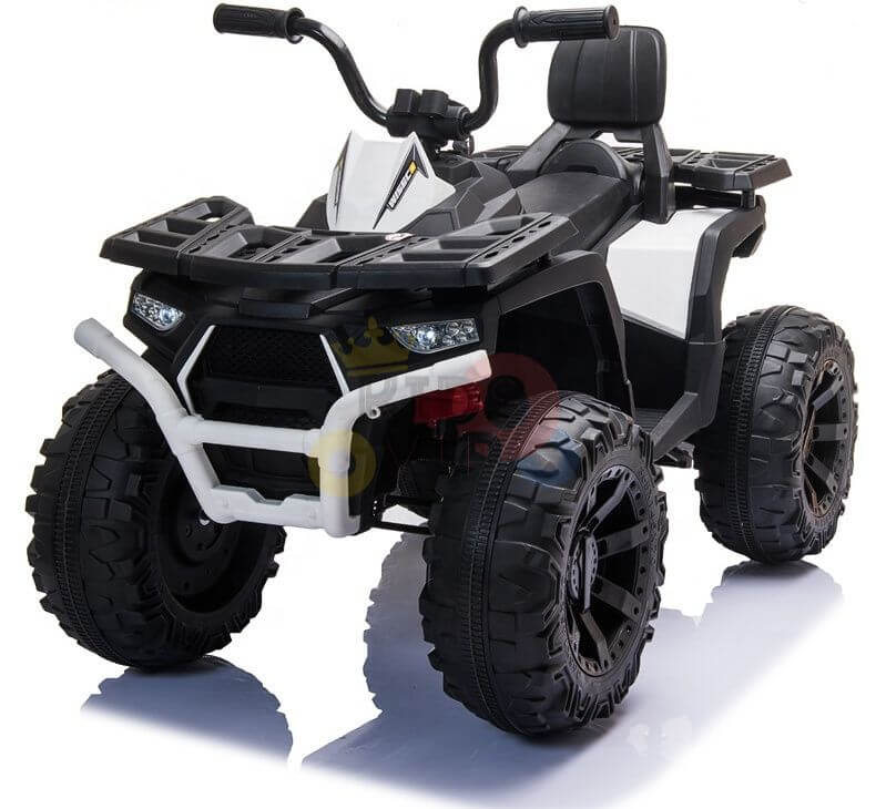 Titan Edition 24V Kids' Ride-On Quad ATV With Rubber Wheels, Leather Seat, MP3 and USB image 4