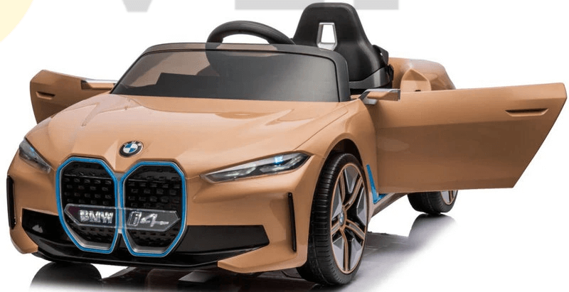 Complete Edition camel color 12V Licensed BMW I4 Kids and Toddlers 4WD Ride on Car, RC image 9