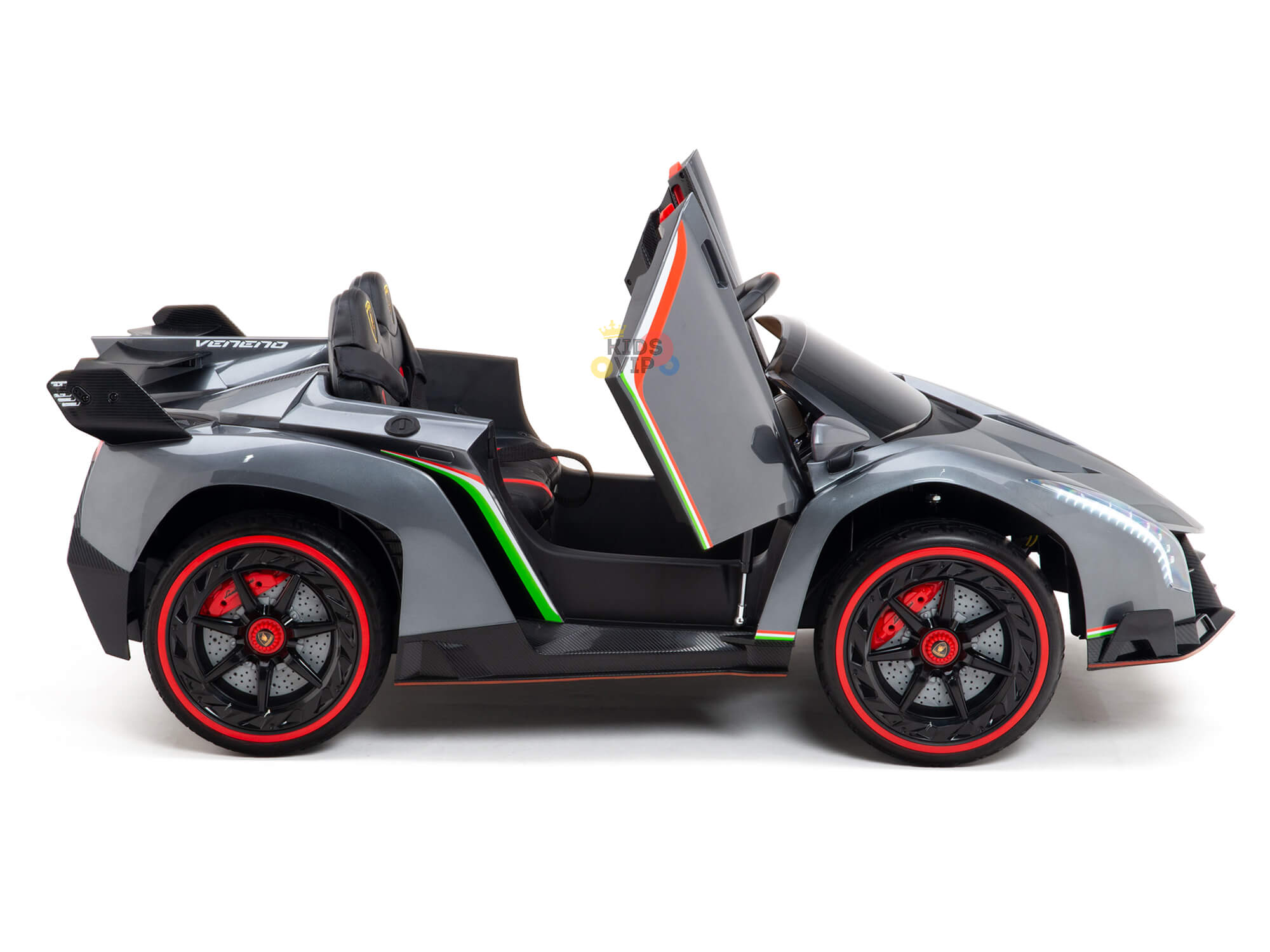 Limited Edition Silver Lamborghini Veneno 12V 4X4 Toddlers Ride-on Car, BT, RC image 2
