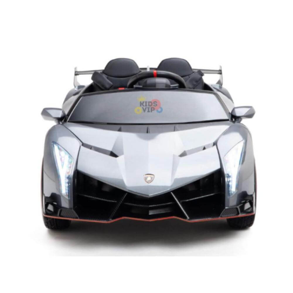 Limited Edition Silver Lamborghini Veneno 12V 4X4 Toddlers Ride-on Car, BT, RC image 1