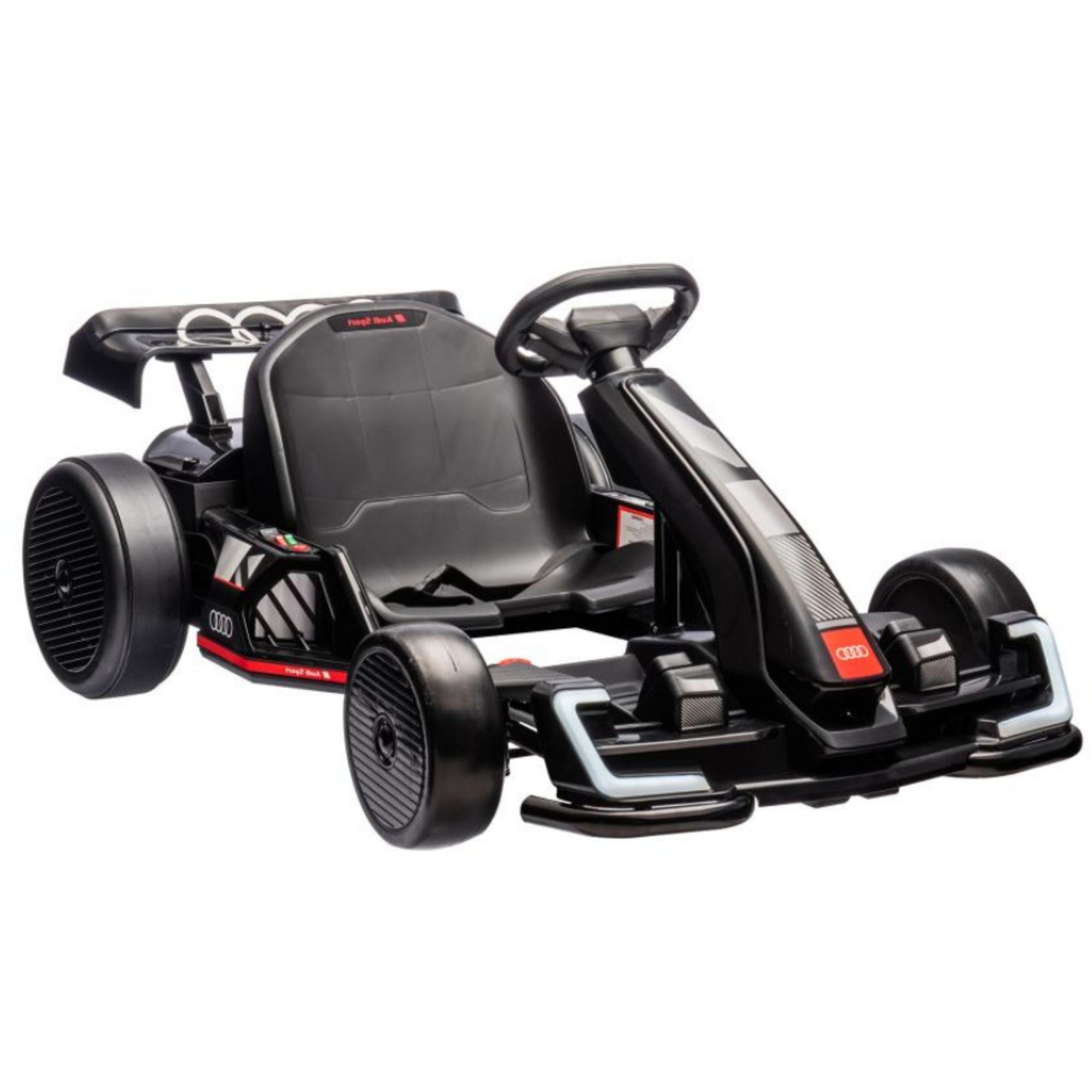 Newest Upgraded 24V Audi Kids Drifting Go Kart - Black image 10