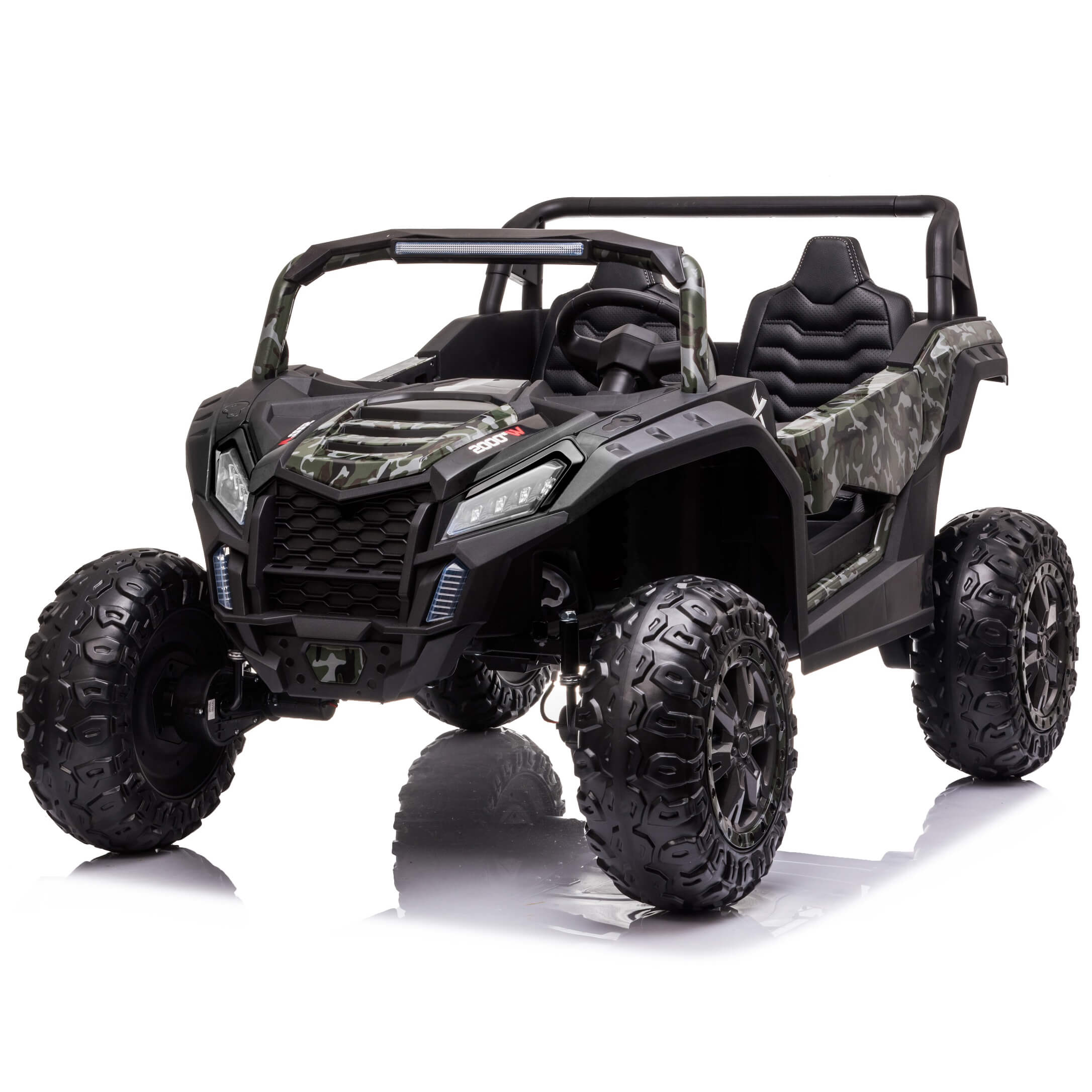 2 Seater XXL Edition Blade BT 24V/4WD Kids Exclusive Buggy/Utv, Rubber Wheels, Leather Seats image 3