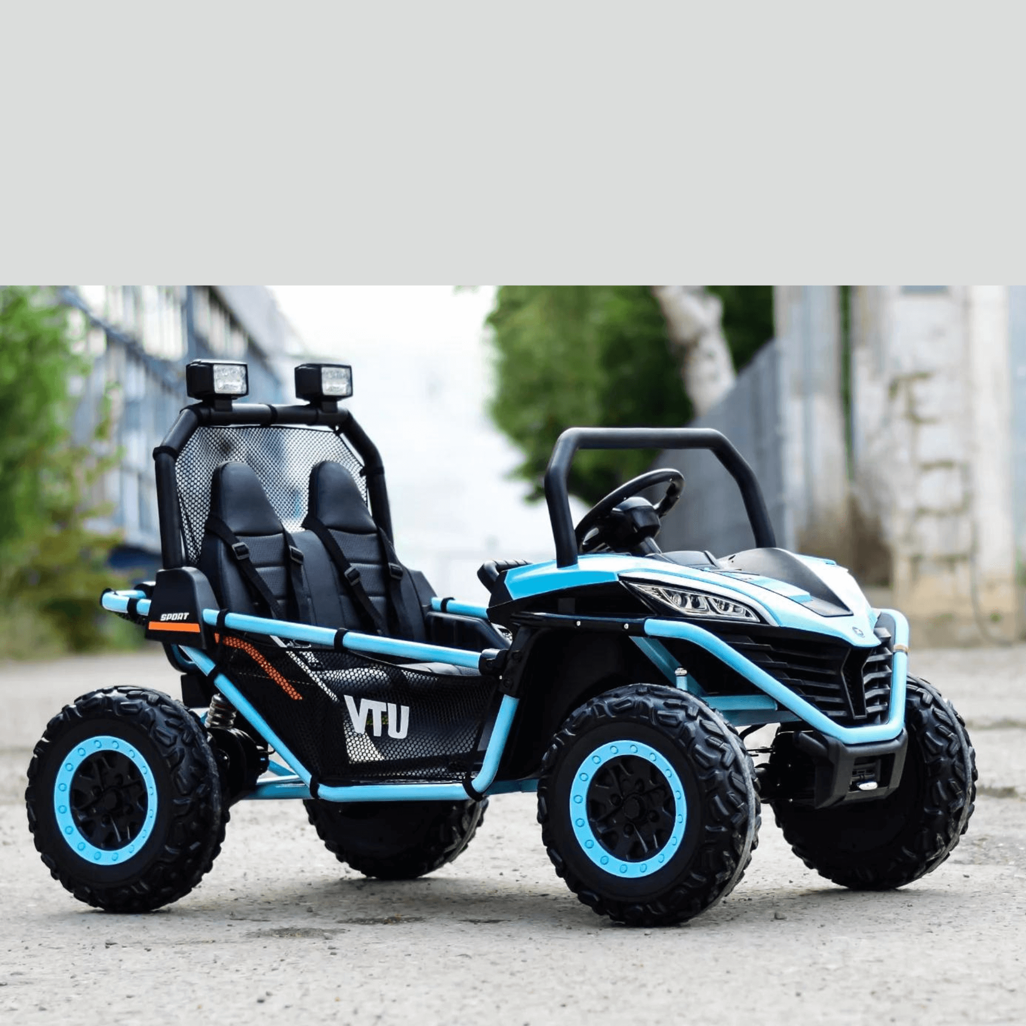 Embark on Thrilling Journeys: Luxurious Blue Two-Seater 12V 4WD Dune Buggy for Kids with Remote Control - Your Ultimate Adventure Ride! image 8