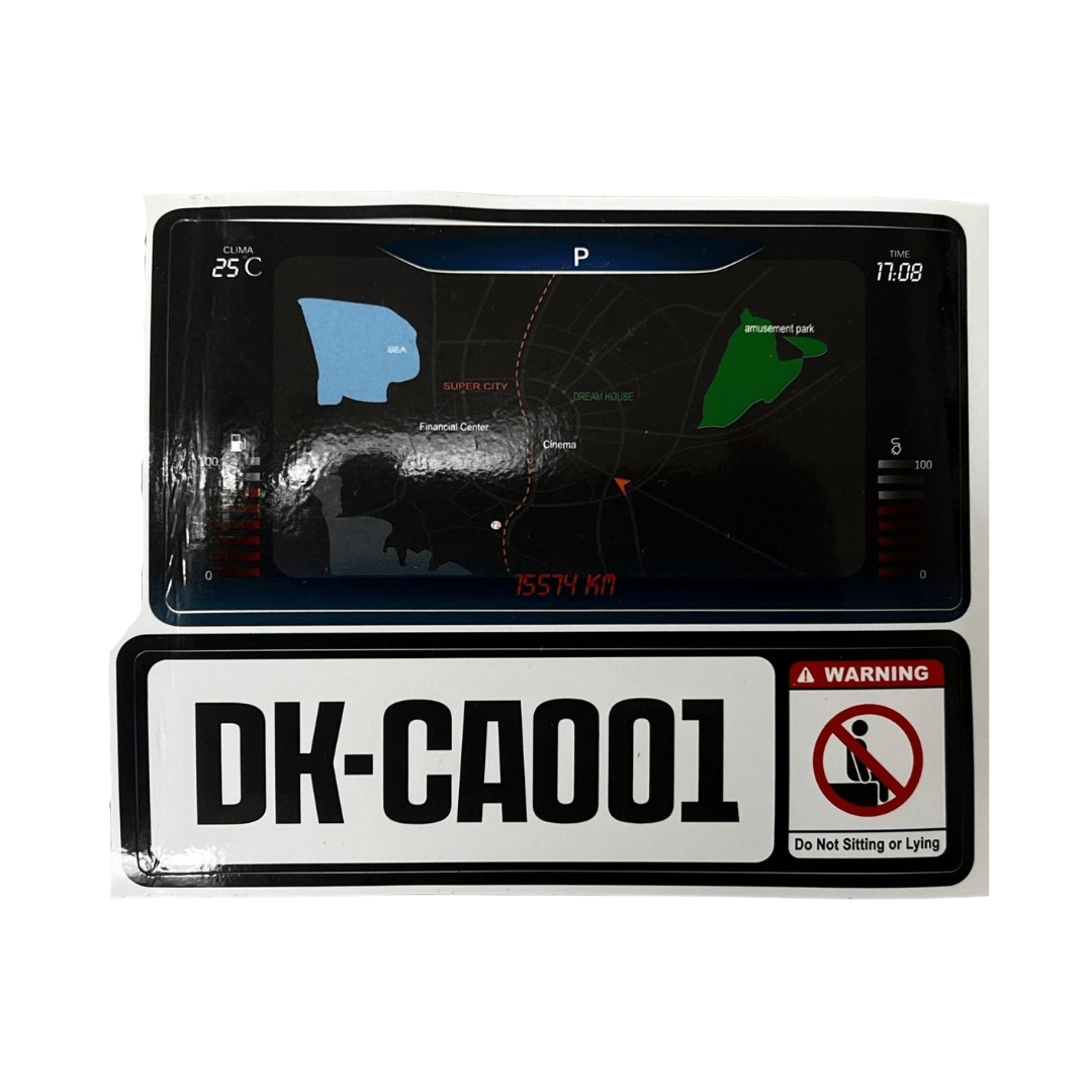 12V/24V Can-Am Maverick - Blue Stickers image 5