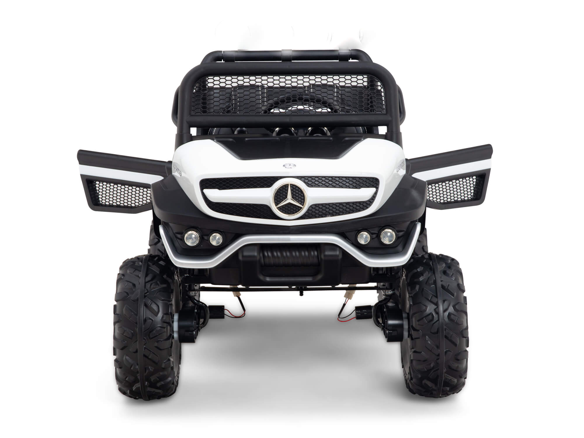 12V/4WD Mercedes Benz Unimog Junior UTV, Rubber Wheels, Leather Seat, RC image 10