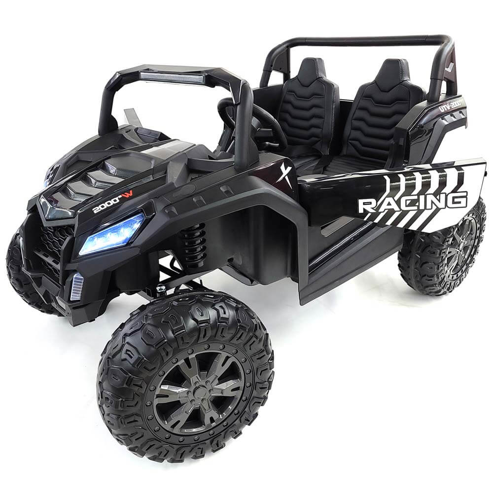 2 Seater XXL Edition Blade BT 24V/4WD Kids Exclusive Buggy/UTV With Rubber Wheels, Leather Seats image 5