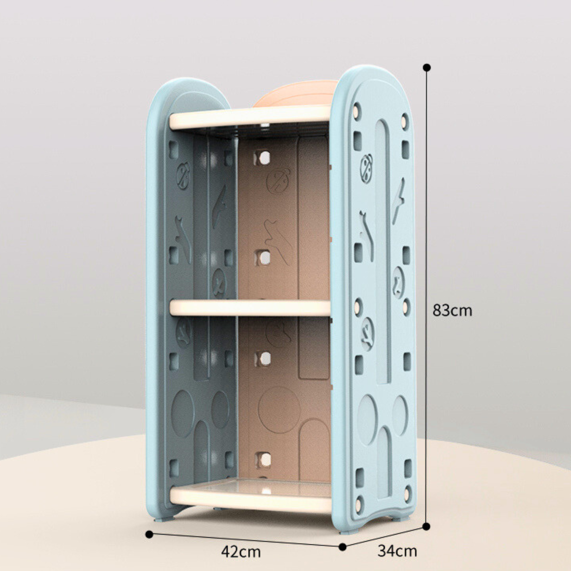 Kids and Toddlers Toy Storage/Organizer with Bins and Bookshelves - blue image 21