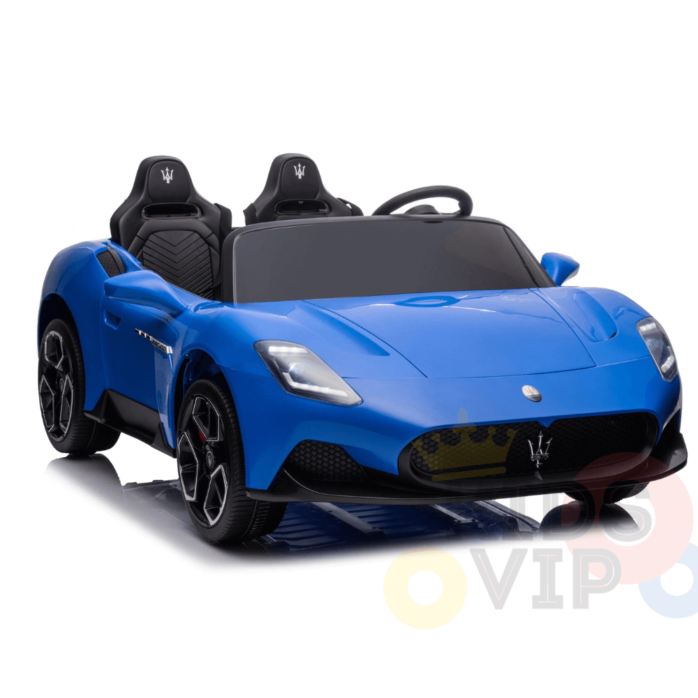 KidsVIP Licensed 24V Maserati MC20 Car for Kids W/ RC, Rubber Wheels, Music Input, Leather Seats, 4WD image 4