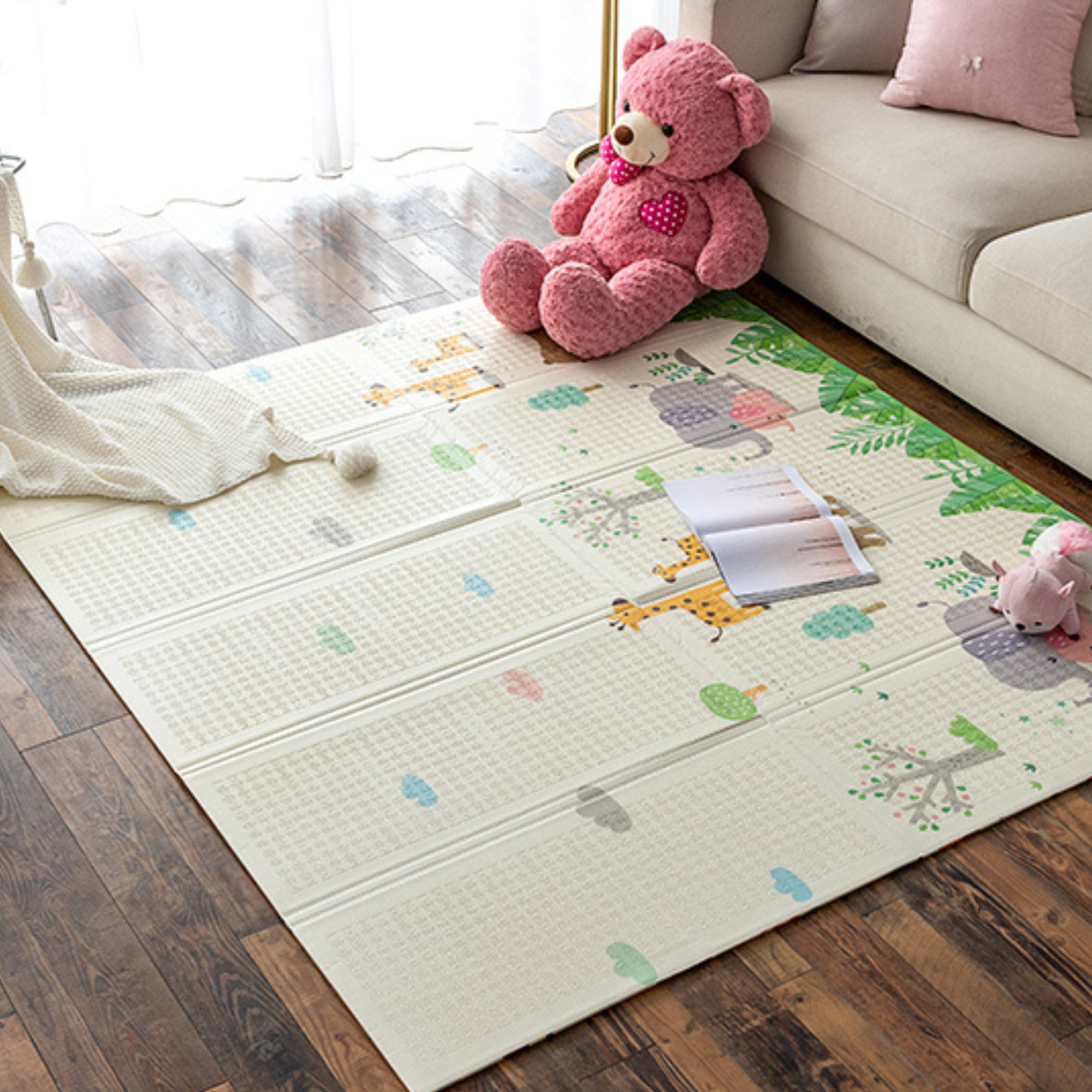 XL Double Sided Foldable, Waterproof Foam Play Mat ABC Edition, 200x180x1cm image 23