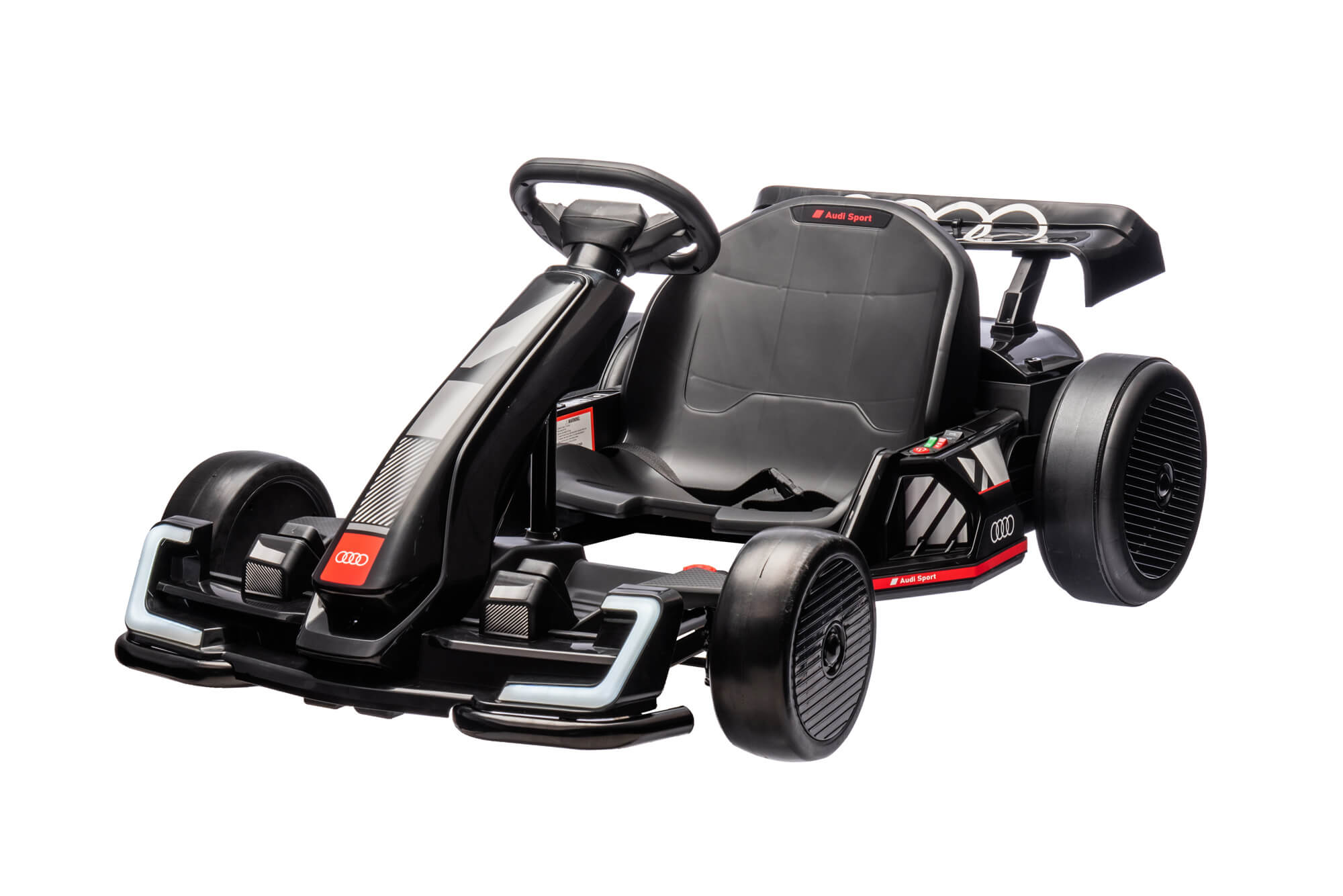 Newest Upgraded 24V Audi Kids Drifting Go Kart - Black image 3