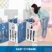 16 Panels Indoor/Outdoor Foldable Playpen, Fence, Safety Play yard with Activity for Toddlers and Infants image 7