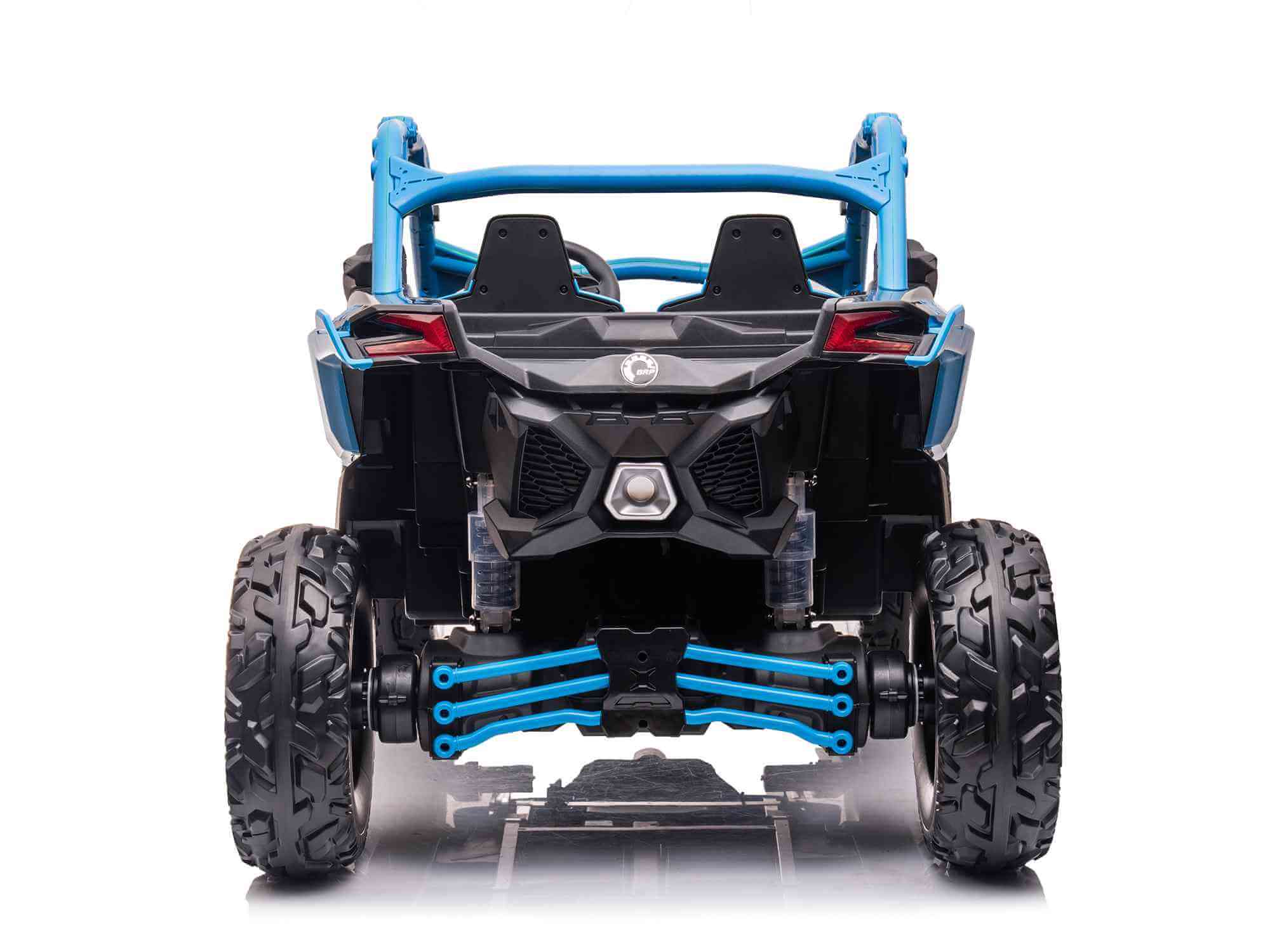 Licensed LX Performance Edition 24V Can-Am Maverick 4WD Double 24V Battery Pack, 2-Seater Kids' Buggy, Music, EVA Wheels, Leather Seats, RC image 9
