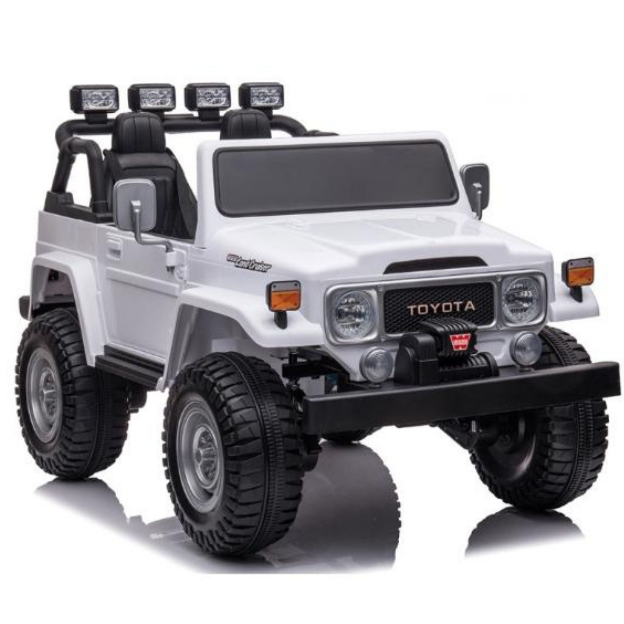White 2-Seater Premium Edition Toyota 24V / 4x4 Truck for Kids, RC image 19