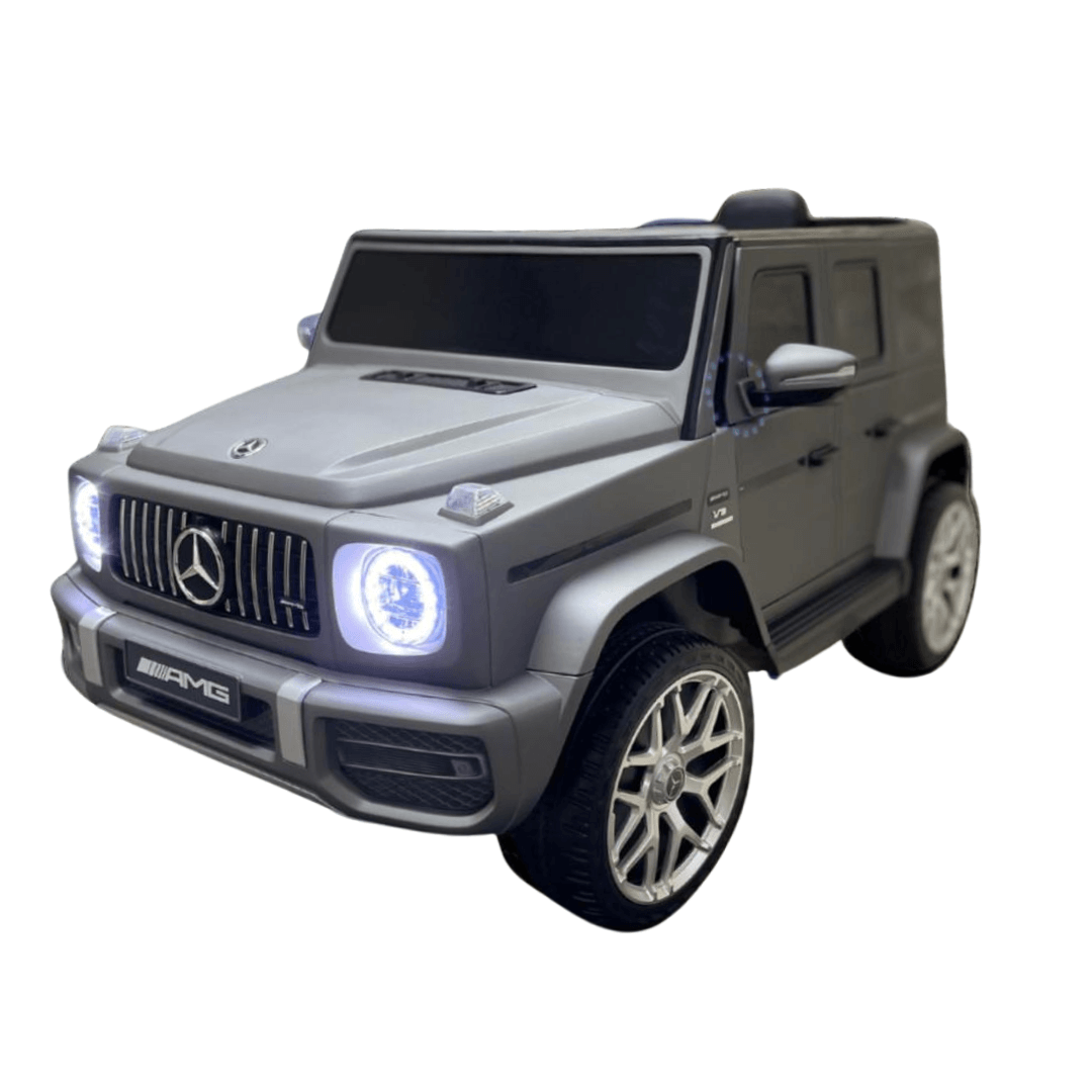 Luxury Matte Grey Edition Mercedes Benz AMG G63 12V Ride-On Truck, BT, RC image 9